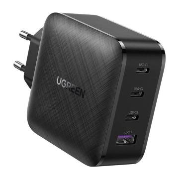 Зарядно устройство Ugreen CD224 70774, 220V 3xUSB-C, 1xUSB A, GaN, 65W, NEXODE