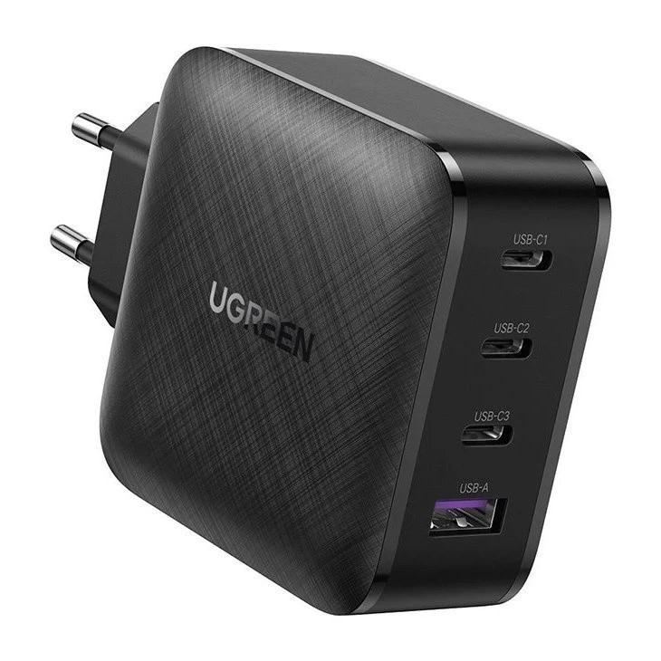 Зарядно устройство Ugreen CD224 70774, 220V 3xUSB-C, 1xUSB A, GaN, 65W, NEXODE