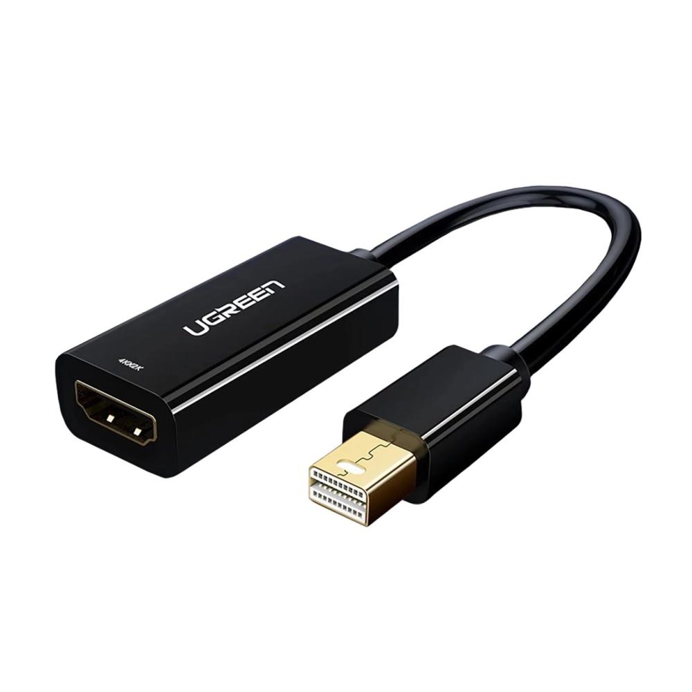 Адаптер UGREEN MD112 / 10461 Mini DisplayPort (мъжки) към HDMI (женски), 1080P @ 60Hz, 0.25 м - черен
