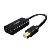 Адаптер UGREEN MD112 / 10461 Mini DisplayPort (мъжки) към HDMI (женски), 1080P @ 60Hz, 0.25 м - черен