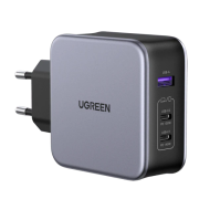 Зарядно устройство Ugreen NEXODE CD289 90549, 220V, 2xUSB-C, 1xUSB A, GaN, 140W