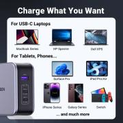 Зарядно устройство Ugreen NEXODE CD289 90549, 220V, 2xUSB-C, 1xUSB A, GaN, 140W