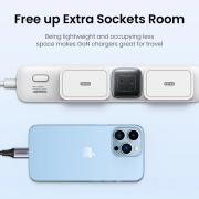 Зарядно устройство Ugreen Nexode CD294 90573 220V 2xUSB-C,GaN,45W,PD - сив