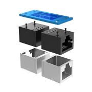 Мрежов кабелен конектор Ugreen Ethernet RJ45 10 Gbps NW114 20390 64234 - черен