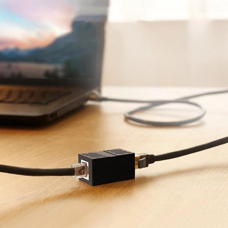 Мрежов кабелен конектор Ugreen Ethernet RJ45 10 Gbps NW114 20390 64234 - черен