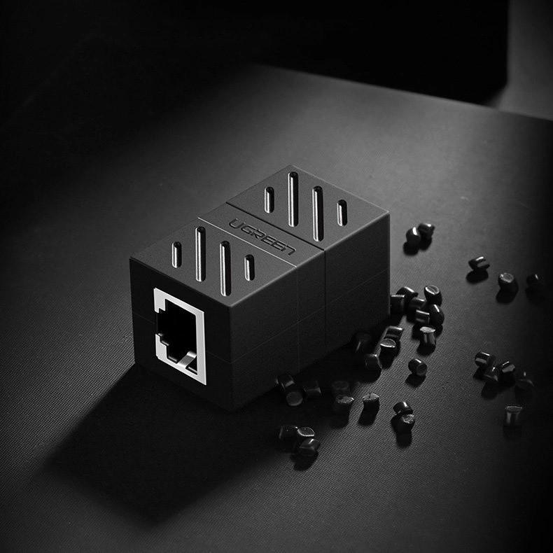 Мрежов кабелен конектор Ugreen Ethernet RJ45 10 Gbps NW114 20390 64234 - черен