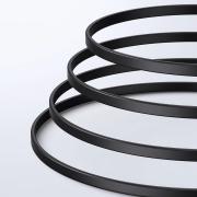 Мрежов кабел UGREEN NW134 10980 Cat 8 U/FTP 1 м, плосък -  черен