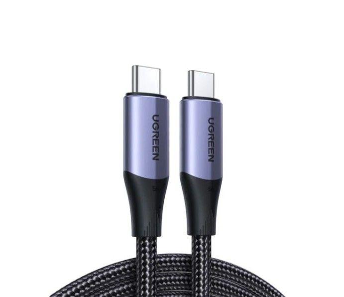 Кабел Ugreen US355 80150 USB-C 3.1 Gen 2 / USB-C 3.1 Gen 2, 1 м, 100W - черен