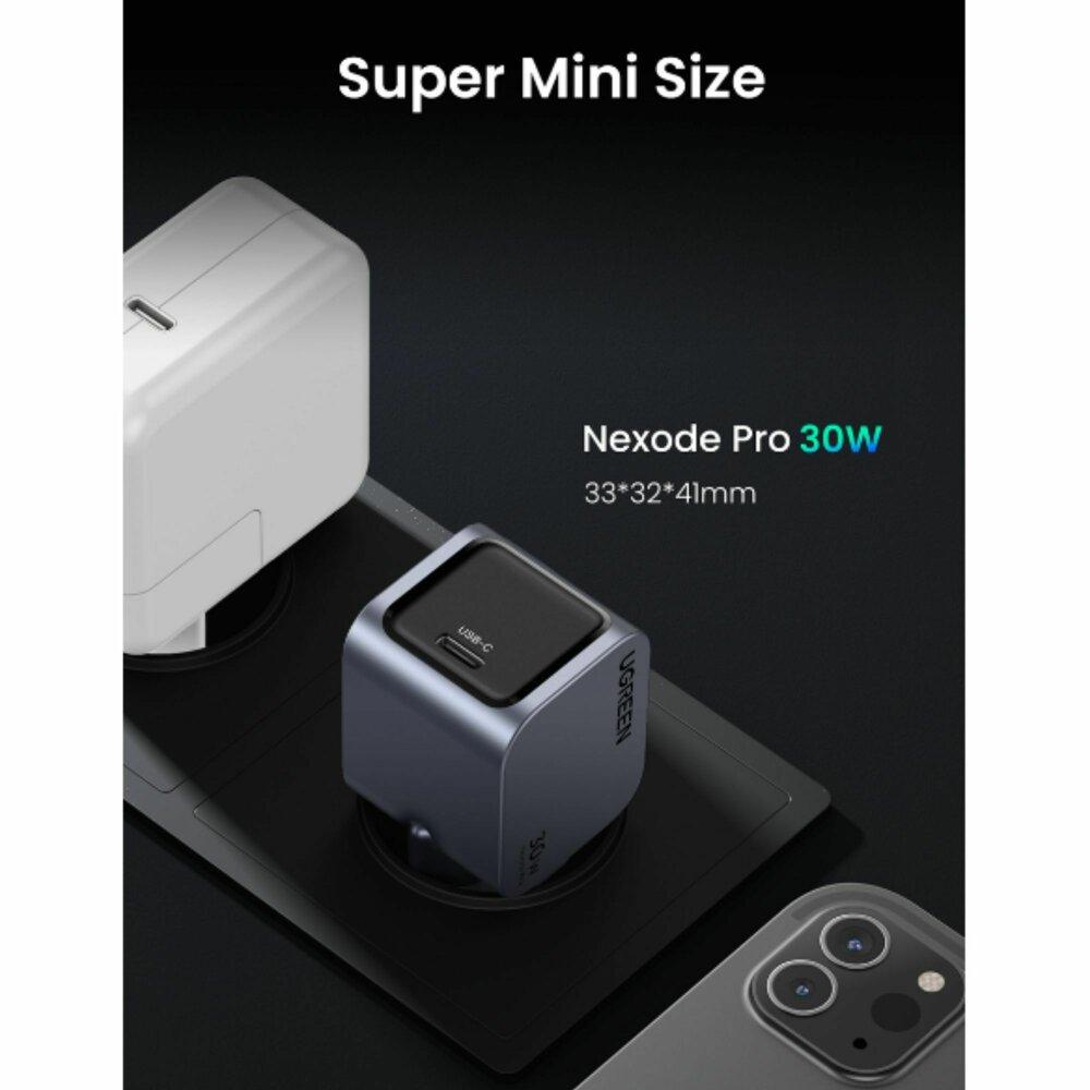 Зарядно устройство Ugreen X703 35006 - 220V 1xUSB-C,GaN,30W, NEXODE PRO