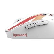 Безжична Bluetooth и кабелна геймърска мишка Redragon K1ng Max Anime M918AKG-PRO - бяла