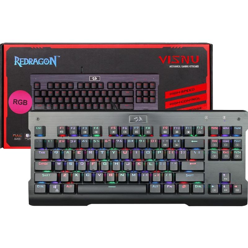 Механична RGB геймърска клавиатура Redragon Visnu K561