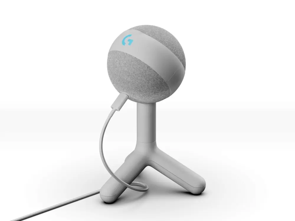 Динамичен микрофон Logitech YETI ORB White